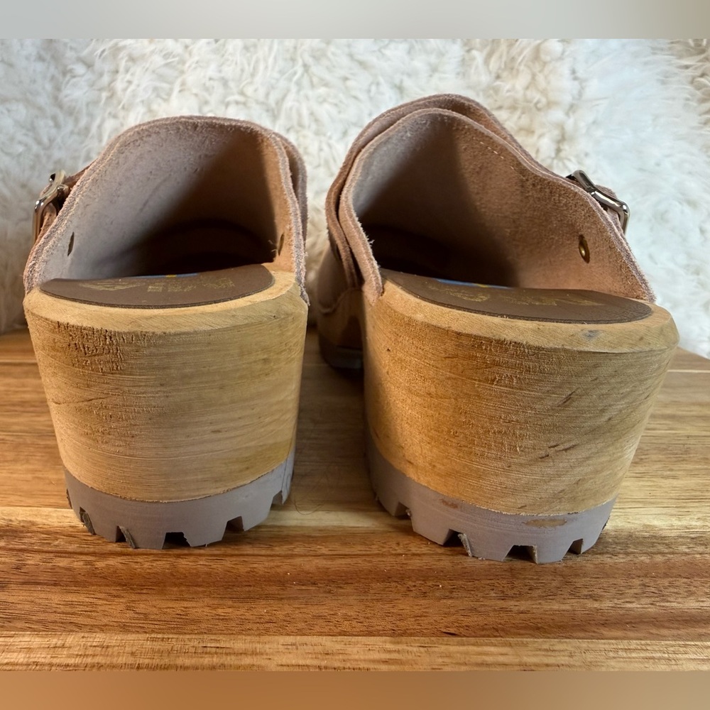 MÍA Alma clog blush pink suede size 38 - Picture 3 of 8